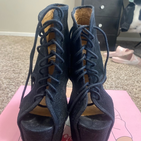 Jeffery campbell black suede style roks-hi - Picture 3 of 6